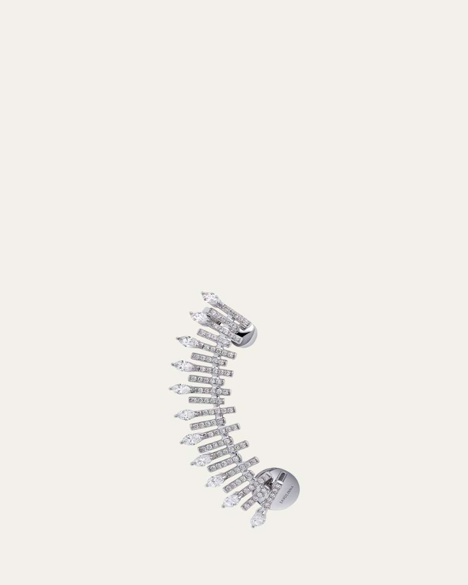 Spiked Diamonds Climber Earring, Single, Right
